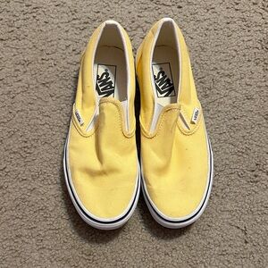 Vans Women’s Yellow Slip-On Shoes